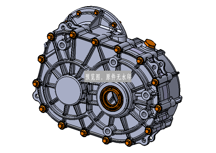 新能源汽车电机驱动系统设计三维CATIA模型图纸